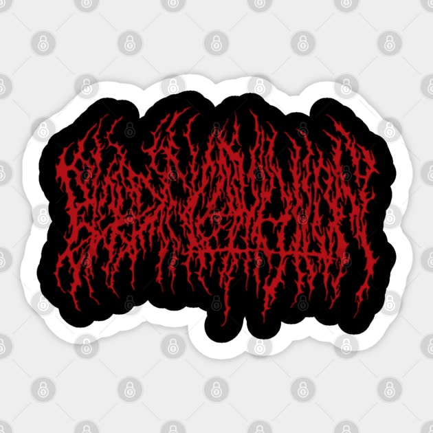 Blood Incantation Original Aesthetic Tribute 〶 Sticker by Terahertz'Cloth